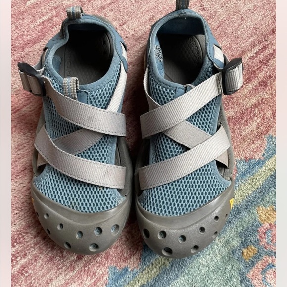 Keen Aqua Stop Waterproof Sneaker Sandal Aquastop Blue Gray Size 8.5 - Picture 1 of 5